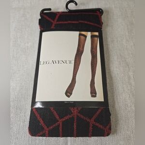 Leg Avenue Sheer Thigh with Spiderweb Design